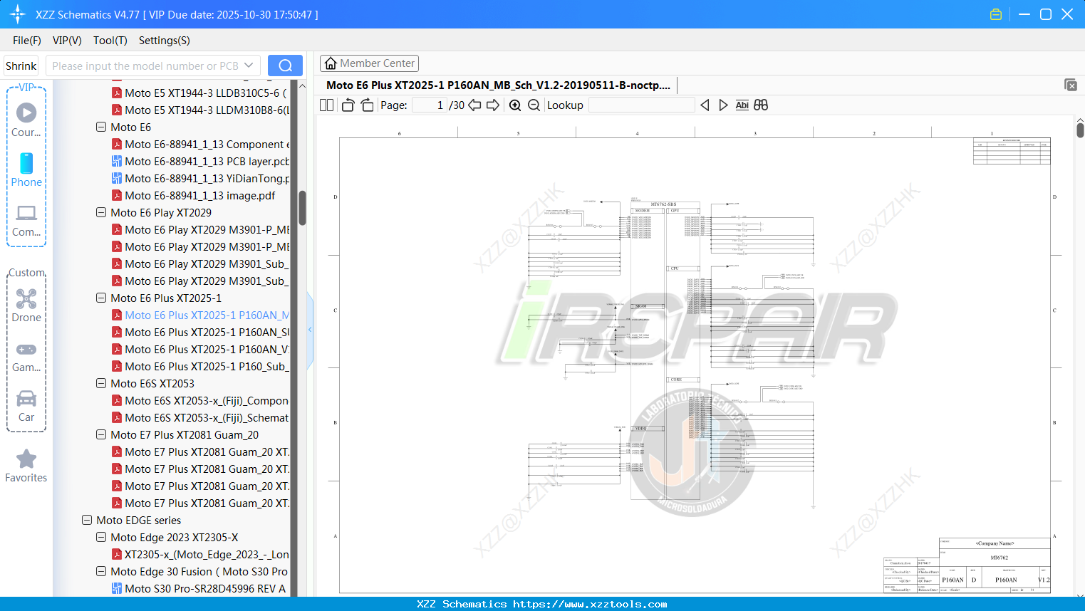 Motorola Moto E6 Plus XT2025-1 P160AN_MB_Sch_V1.2-20190511-B-noctp